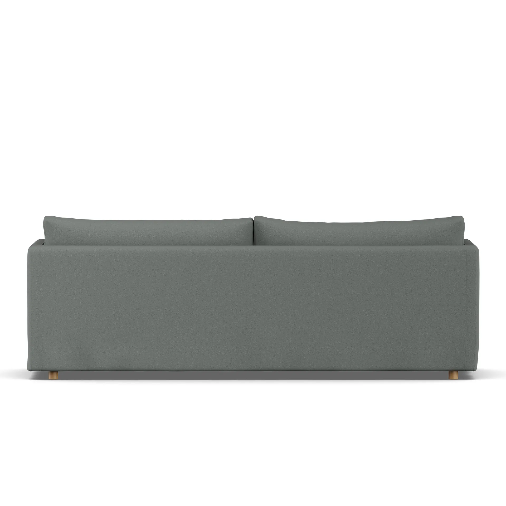 Linnevik Sofa, Caleido grey 1240-Eiche weiß geölt, 4-sitzig, mit Volant 1898