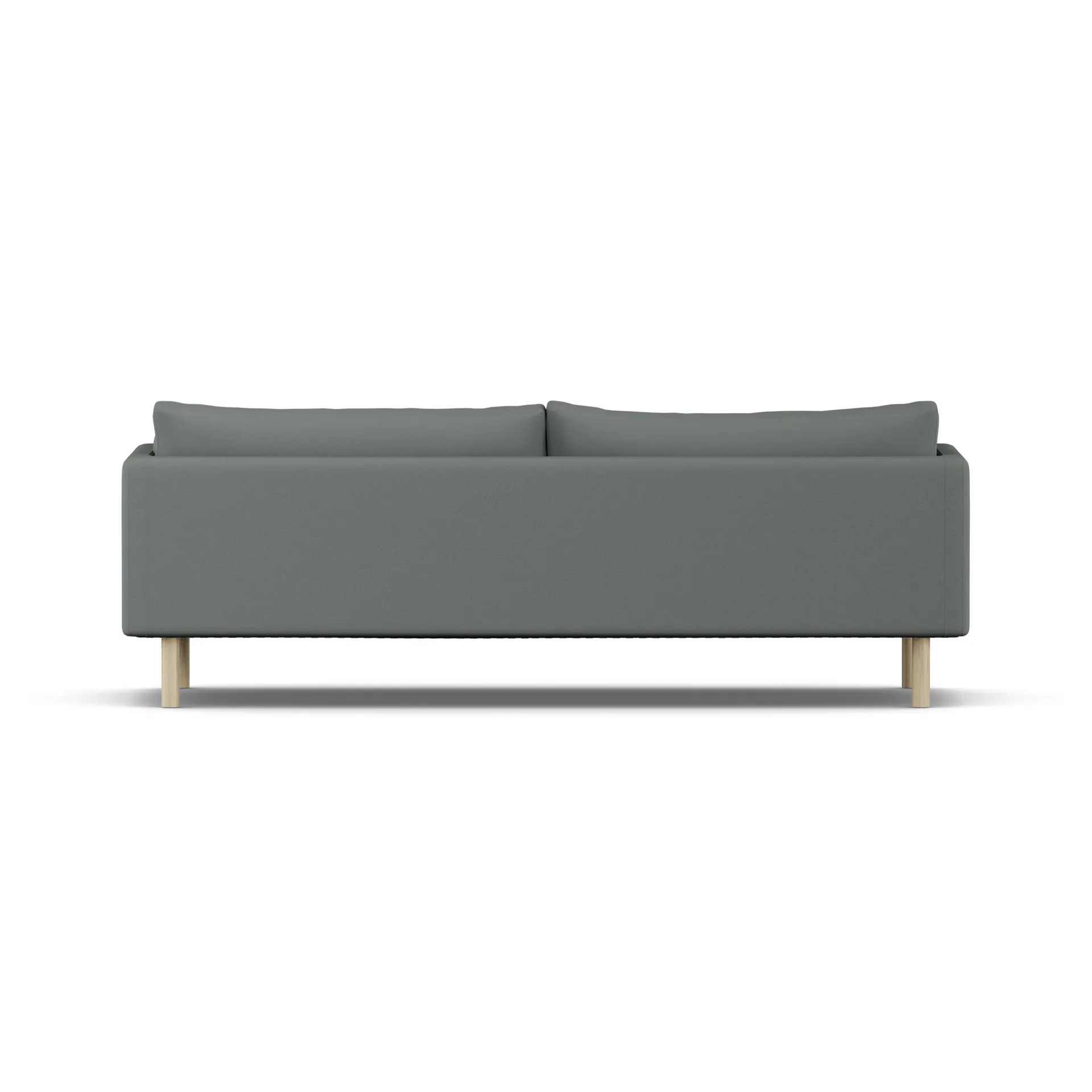 Linnevik Sofa, Caleido Grey 1240-Eiche weiß geölt, 4-sitzig, ohne Volant 1898
