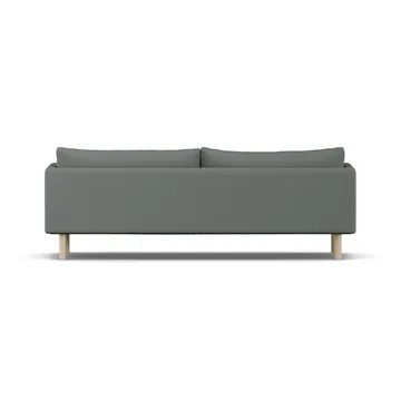 Linnevik Sofa - Caleido Grey 1240-Eiche weiß geölt, 4-sitzig, ohne Volant - 1898