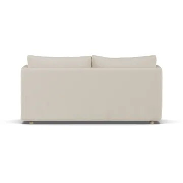 Linnevik Sofa - Jump Beige 1956-Eiche weiß geölt, 2-sitzig, mit Volant - 1898