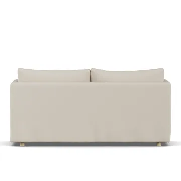 Linnevik Sofa - Jump Beige 1956-Eiche weiß geölt, 2-sitzig, mit Volant - 1898