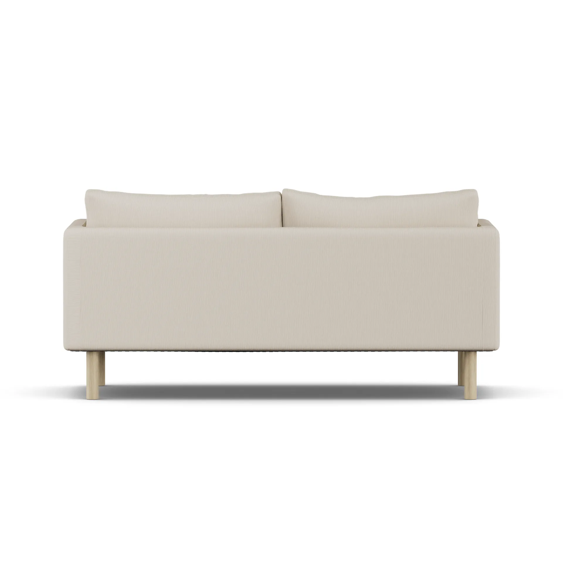 Linnevik Sofa, Jump Beige 1956-Eiche weiß geölt, 2-sitzig, ohne Volant 1898