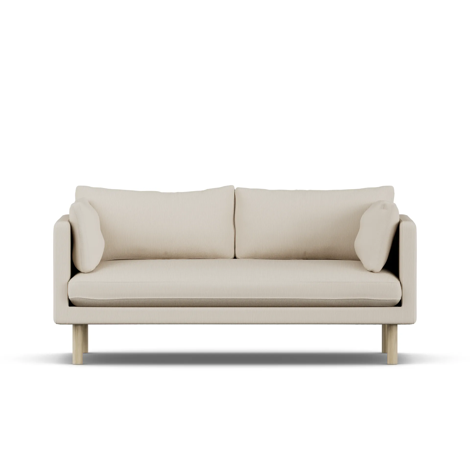Linnevik Sofa, Jump Beige 1956-Eiche weiß geölt, 2-sitzig 1898