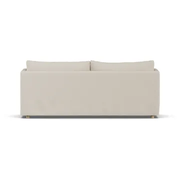 Linnevik Sofa - Jump Beige 1956-Eiche weiß geölt, 3-sitzig, mit Volant - 1898