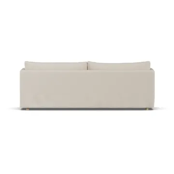 Linnevik Sofa - Jump Beige 1956-Eiche weiß geölt, 4-sitzig, mit Volant - 1898