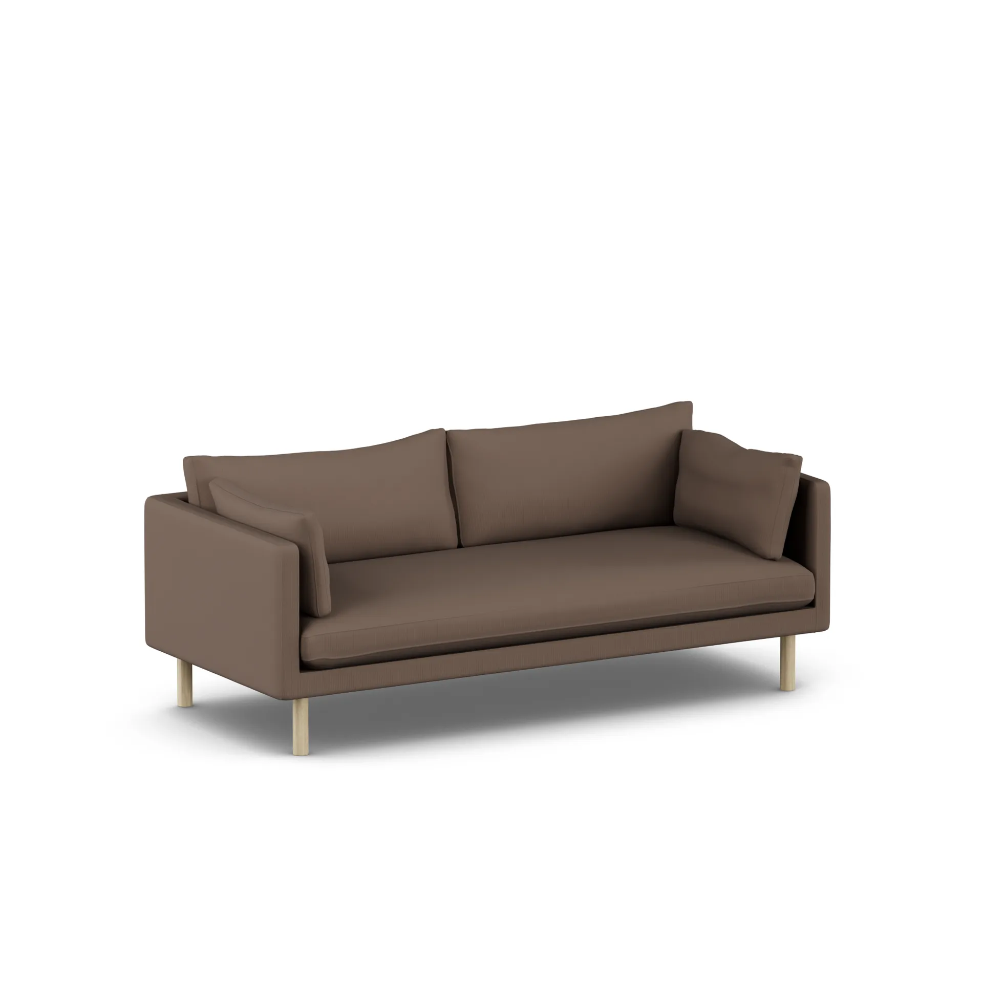 Linnevik Sofa, Jump Brown 1955 1955-Eiche weiß geölt, 3-sitzig 1898