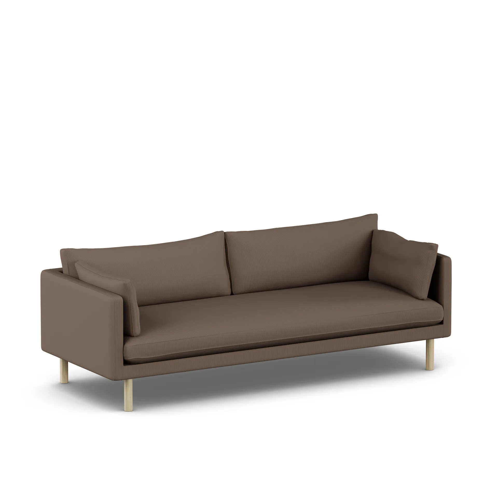 Linnevik Sofa, Jump Brown 1955 1955-Eiche weiß geölt, 4-sitzig 1898