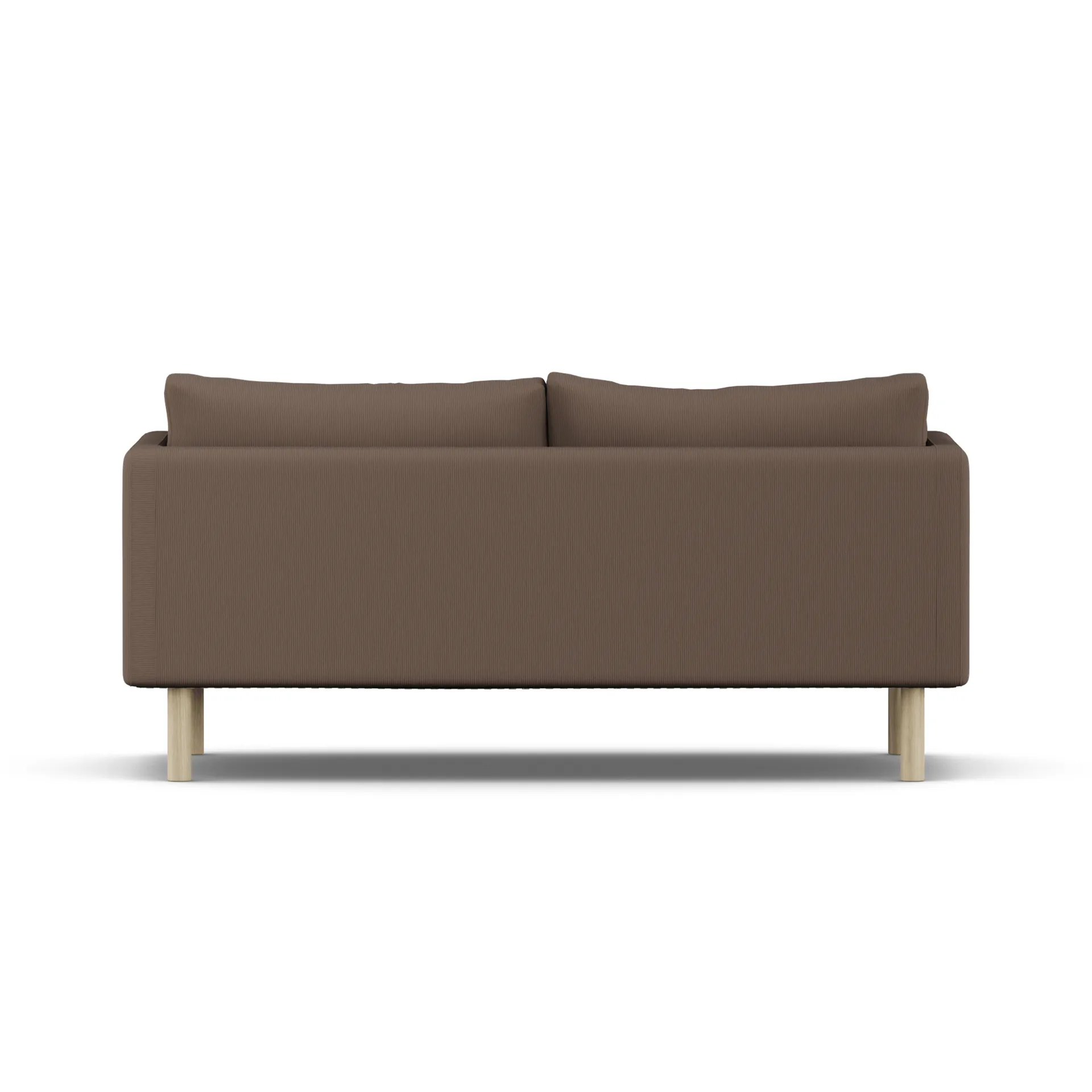 Linnevik Sofa, Jump Brown 1955-Eiche weiß geölt, 2-sitzig, ohne Volant 1898