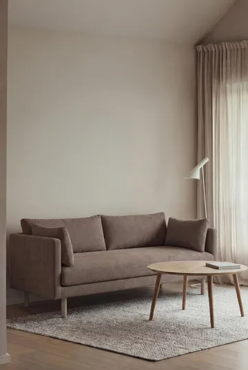 Linnevik Sofa - Jump Brown 1955-Eiche weiß geölt, 2-sitzig, ohne Volant - 1898