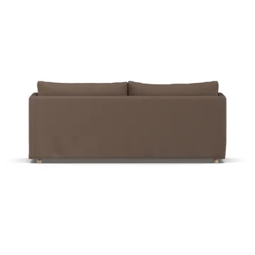 Linnevik Sofa - Jump brown 1955-Eiche weiß geölt, 3-sitzig, mit Volant - 1898
