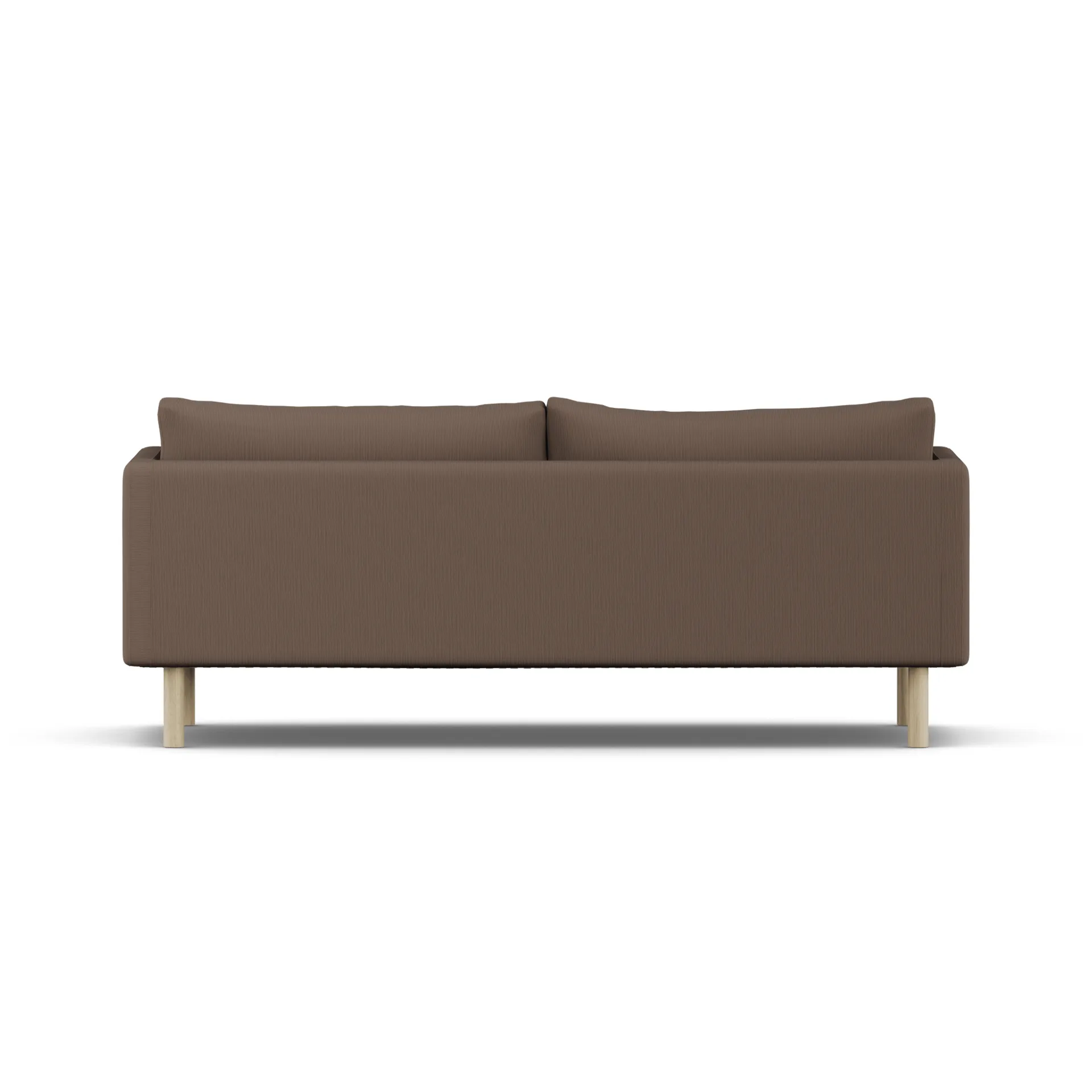 Linnevik Sofa, Jump Brown 1955-Eiche weiß geölt, 3-sitzig, ohne Volant 1898