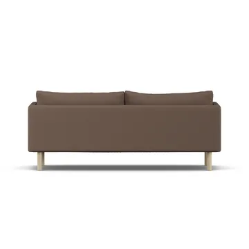Linnevik Sofa - Jump Brown 1955-Eiche weiß geölt, 3-sitzig, ohne Volant - 1898