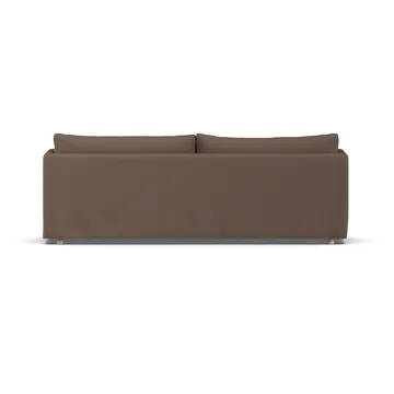 Linnevik Sofa - Jump brown 1955-Eiche weiß geölt, 4-sitzig, mit Volant - 1898