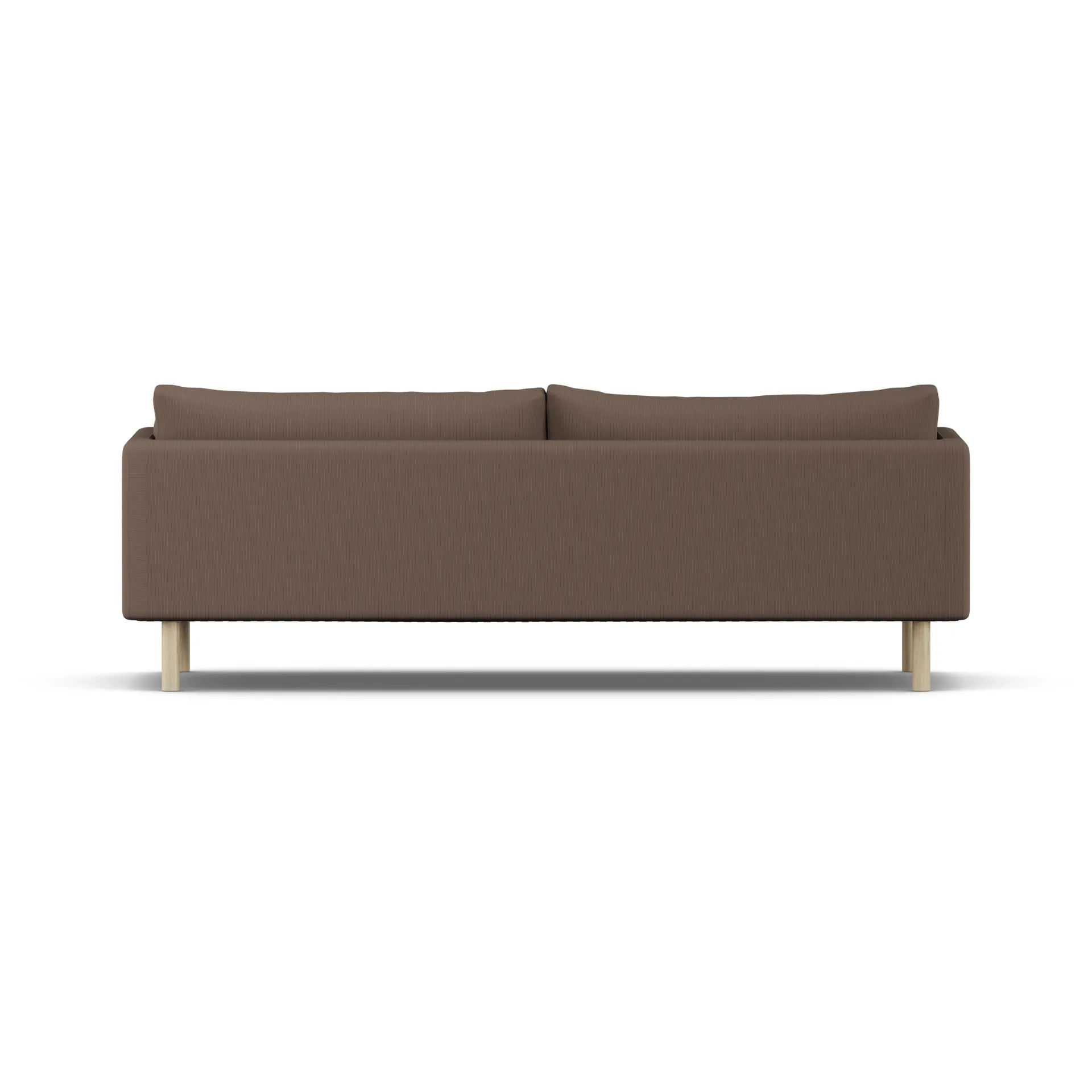 Linnevik Sofa, Jump Brown 1955-Eiche weiß geölt, 4-sitzig, ohne Volant 1898