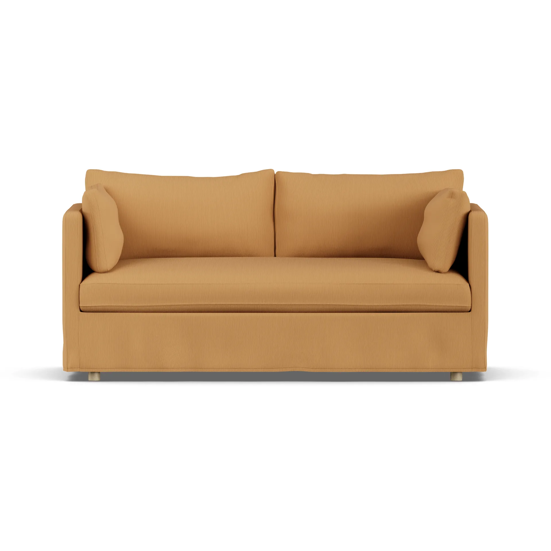 Linnevik Sofa, Jump Honey 1959-Eiche weiß geölt, 2-sitzig, mit Volant 1898
