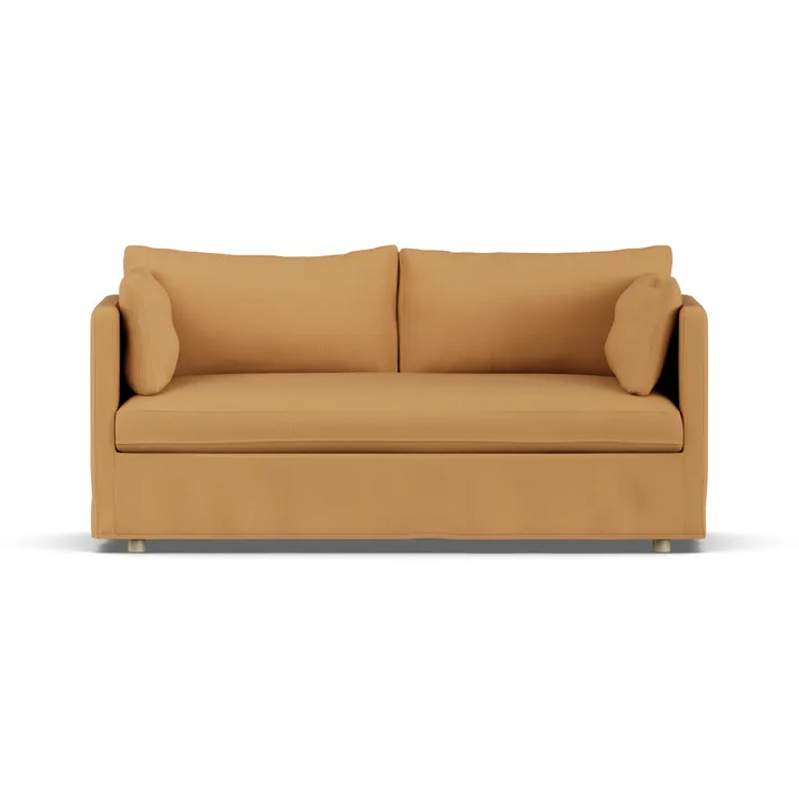 Linnevik Sofa - Jump Honey 1959-Eiche weiß geölt, 2-sitzig, mit Volant - 1898