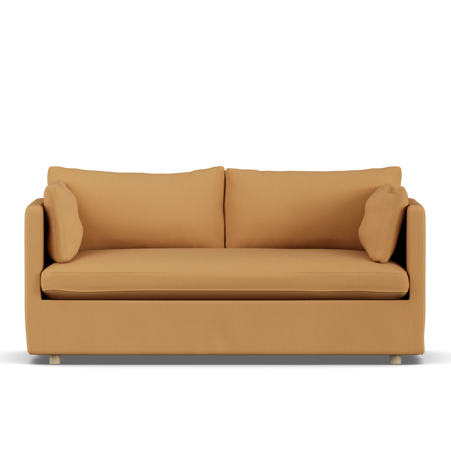 Linnevik Sofa, Jump Honey 1959-Eiche weiß geölt, 2-sitzig, mit Volant 1898