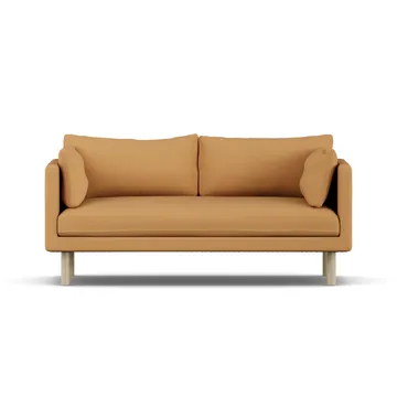Linnevik Sofa - Jump Honey 1959-Eiche weiß geölt, 2-sitzig, ohne Volant - 1898