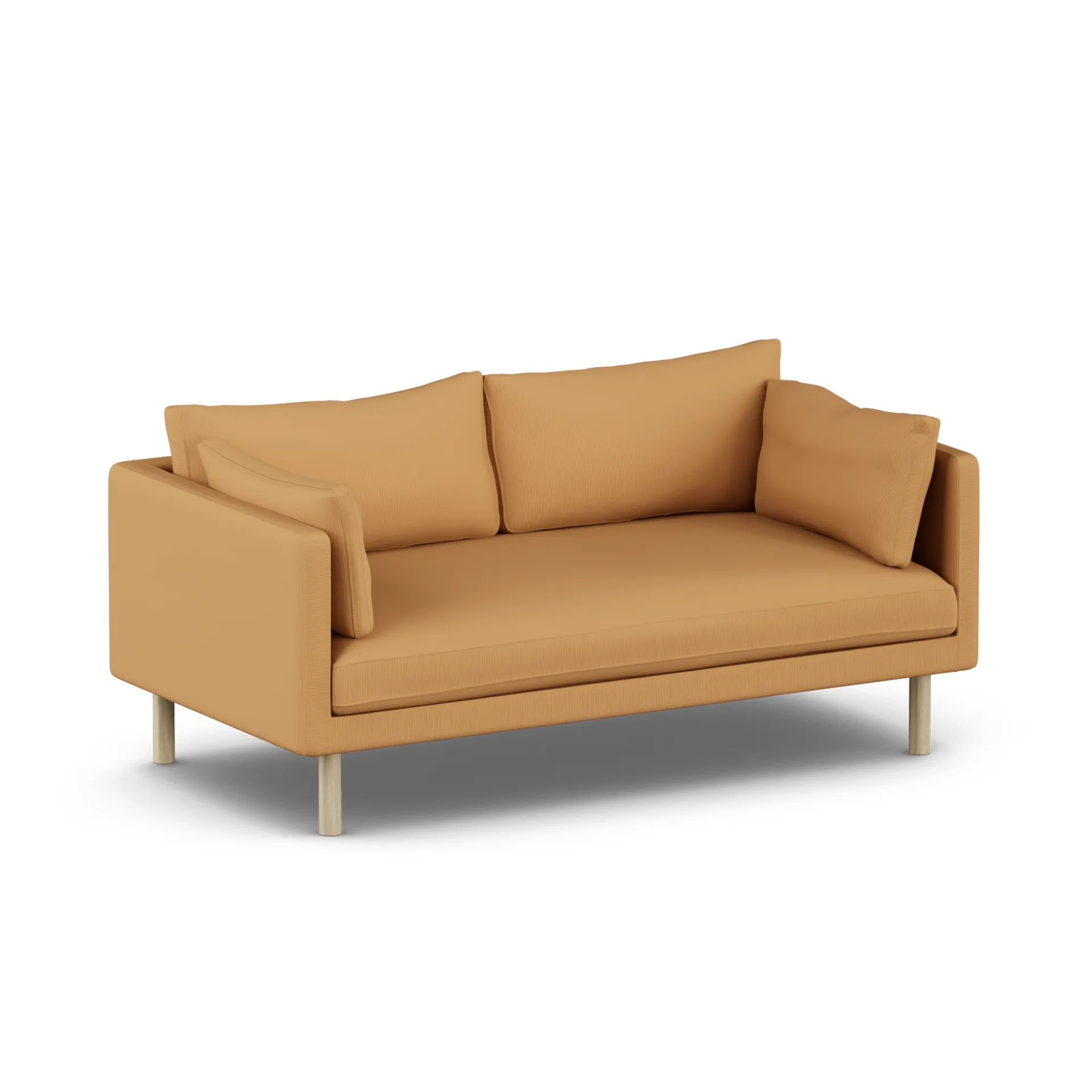 Linnevik Sofa, Jump Honey 1959-Eiche weiß geölt, 2-sitzig, ohne Volant 1898