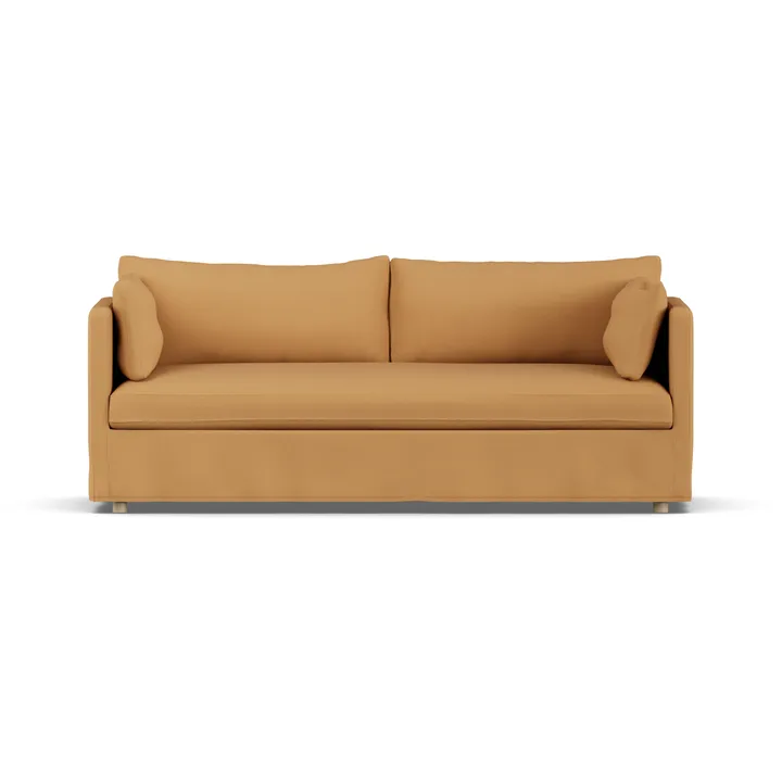 Linnevik Sofa - Jump Honey 1959-Eiche weiß geölt, 3-sitzig, mit Volant - 1898