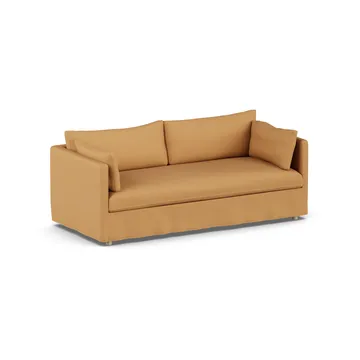 Linnevik Sofa - Jump Honey 1959-Eiche weiß geölt, 3-sitzig, mit Volant - 1898