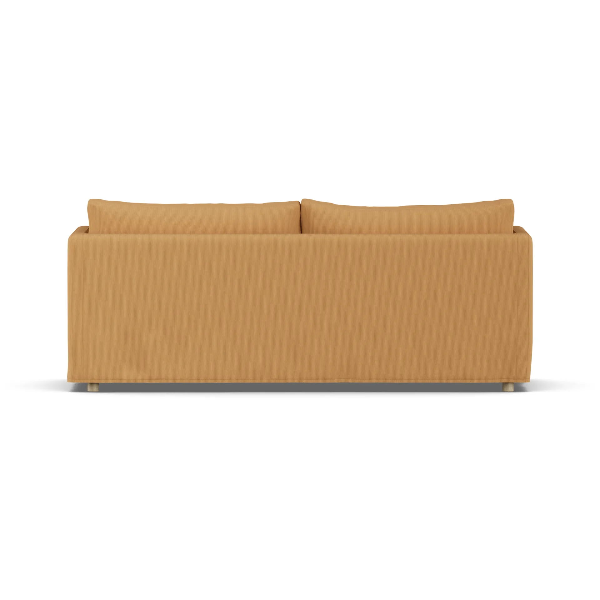 Linnevik Sofa, Jump Honey 1959-Eiche weiß geölt, 3-sitzig, mit Volant 1898