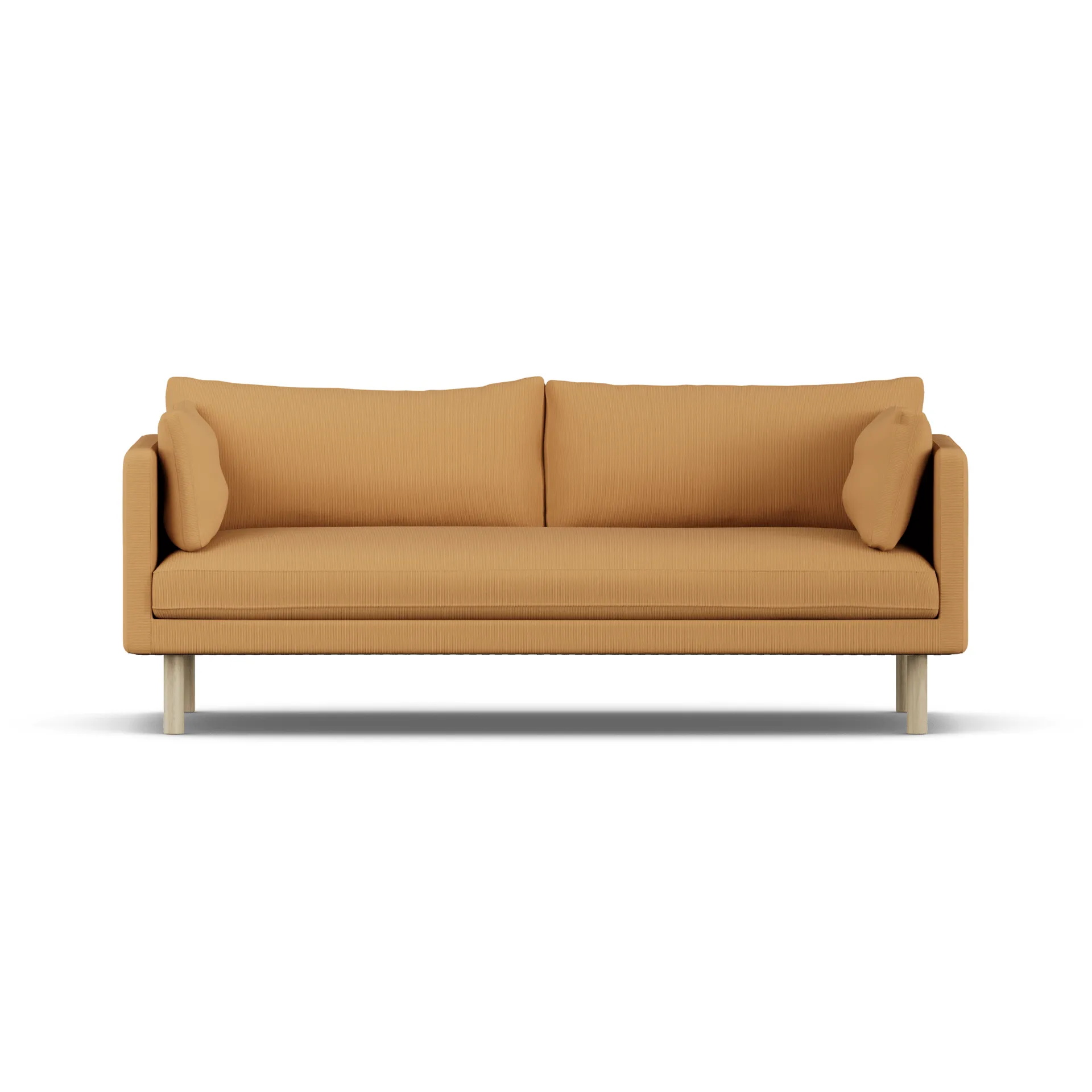 Linnevik Sofa, Jump Honey 1959-Eiche weiß geölt, 3-sitzig, ohne Volant 1898
