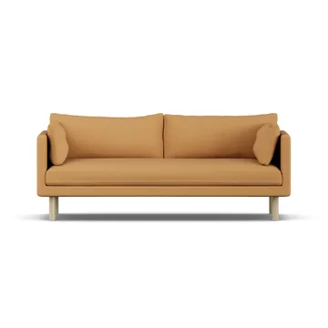 Linnevik Sofa - Jump Honey 1959-Eiche weiß geölt, 3-sitzig, ohne Volant - 1898