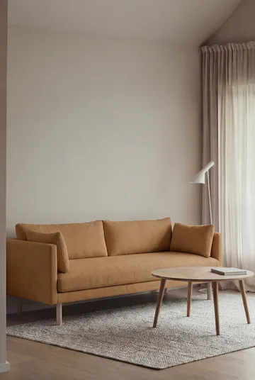 Linnevik Sofa - Jump Honey 1959-Eiche weiß geölt, 3-sitzig, ohne Volant - 1898