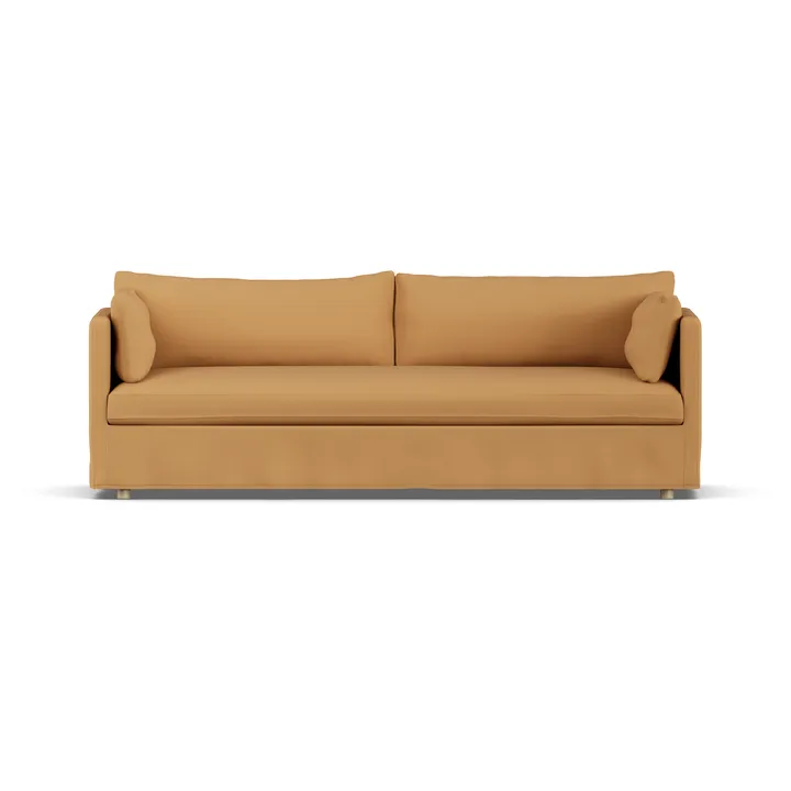 Linnevik Sofa - Jump honey 1959-Eiche weiß geölt, 4-sitzig, mit Volant - 1898