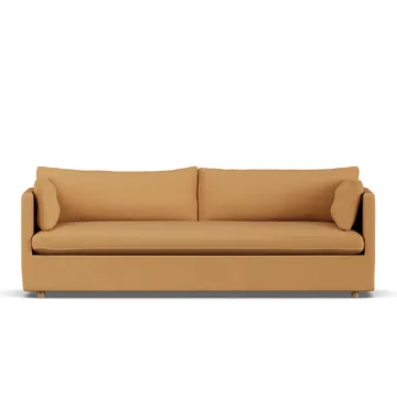 Linnevik Sofa - Jump honey 1959-Eiche weiß geölt, 4-sitzig, mit Volant - 1898