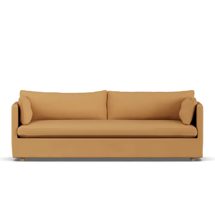 Linnevik Sofa - Jump honey 1959-Eiche weiß geölt, 4-sitzig, mit Volant - 1898