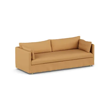 Linnevik Sofa - Jump honey 1959-Eiche weiß geölt, 4-sitzig, mit Volant - 1898