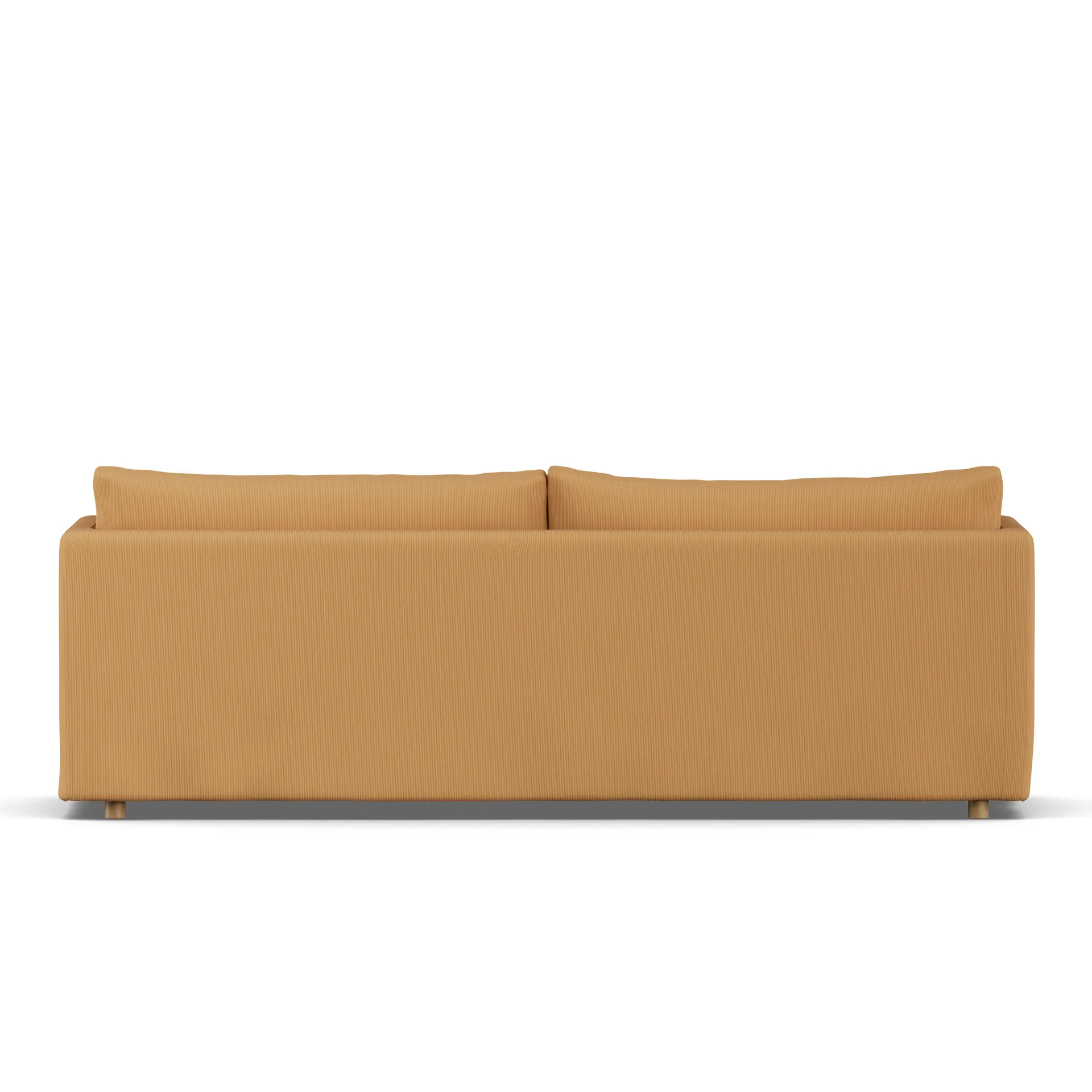 Linnevik Sofa, Jump honey 1959-Eiche weiß geölt, 4-sitzig, mit Volant 1898