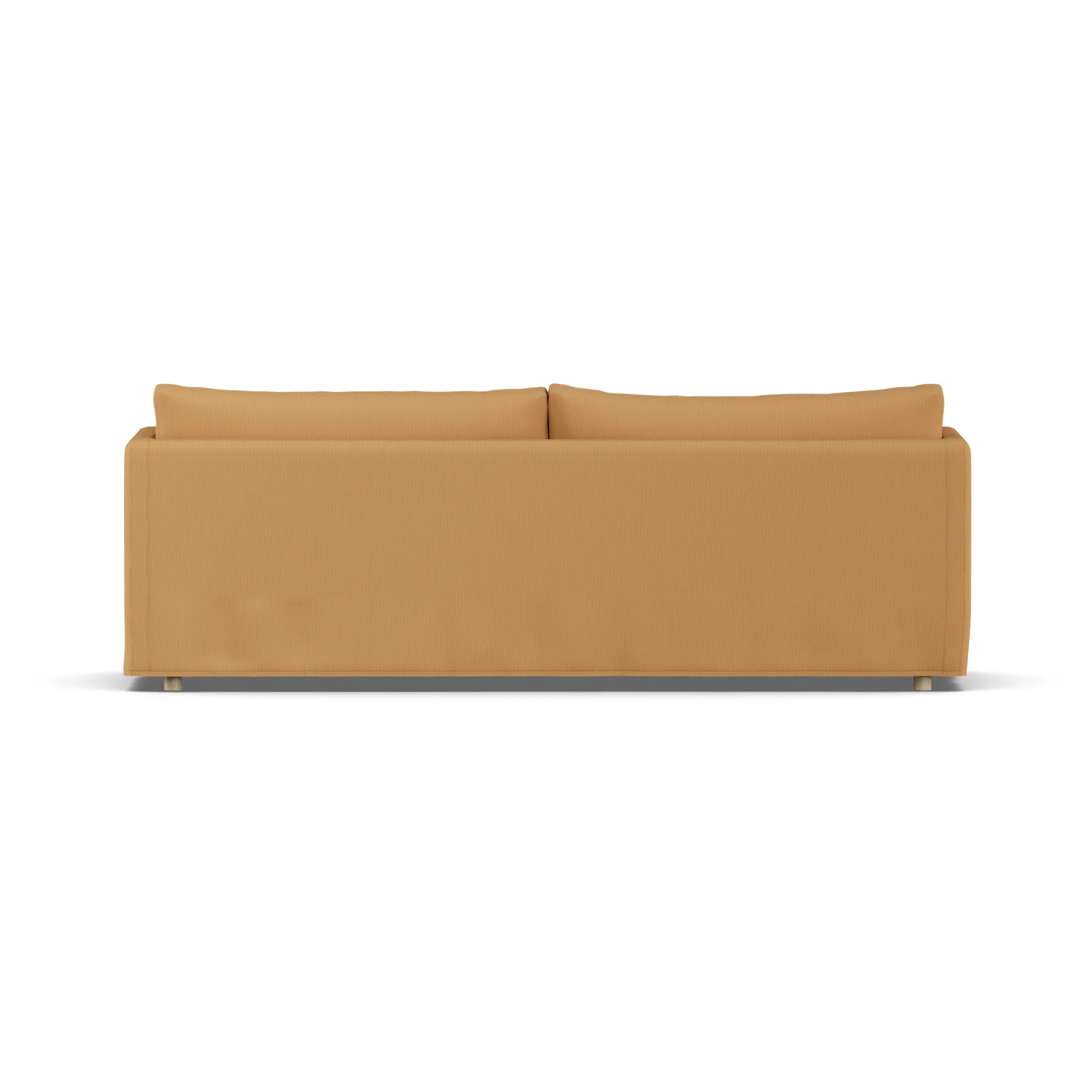 Linnevik Sofa, Jump honey 1959-Eiche weiß geölt, 4-sitzig, mit Volant 1898
