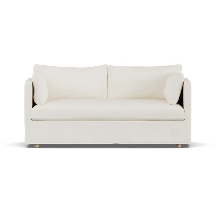 Linnevik Sofa - Jump off white 1954-Eiche weiß geölt, 2-sitzig, mit Volant - 1898
