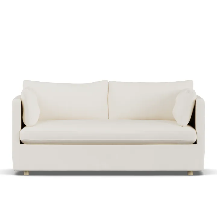 Linnevik Sofa - Jump off white 1954-Eiche weiß geölt, 2-sitzig, mit Volant - 1898