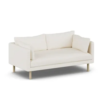 Linnevik Sofa - Jump Off White 1954-Eiche weiß geölt, 2-sitzig, ohne Volant - 1898