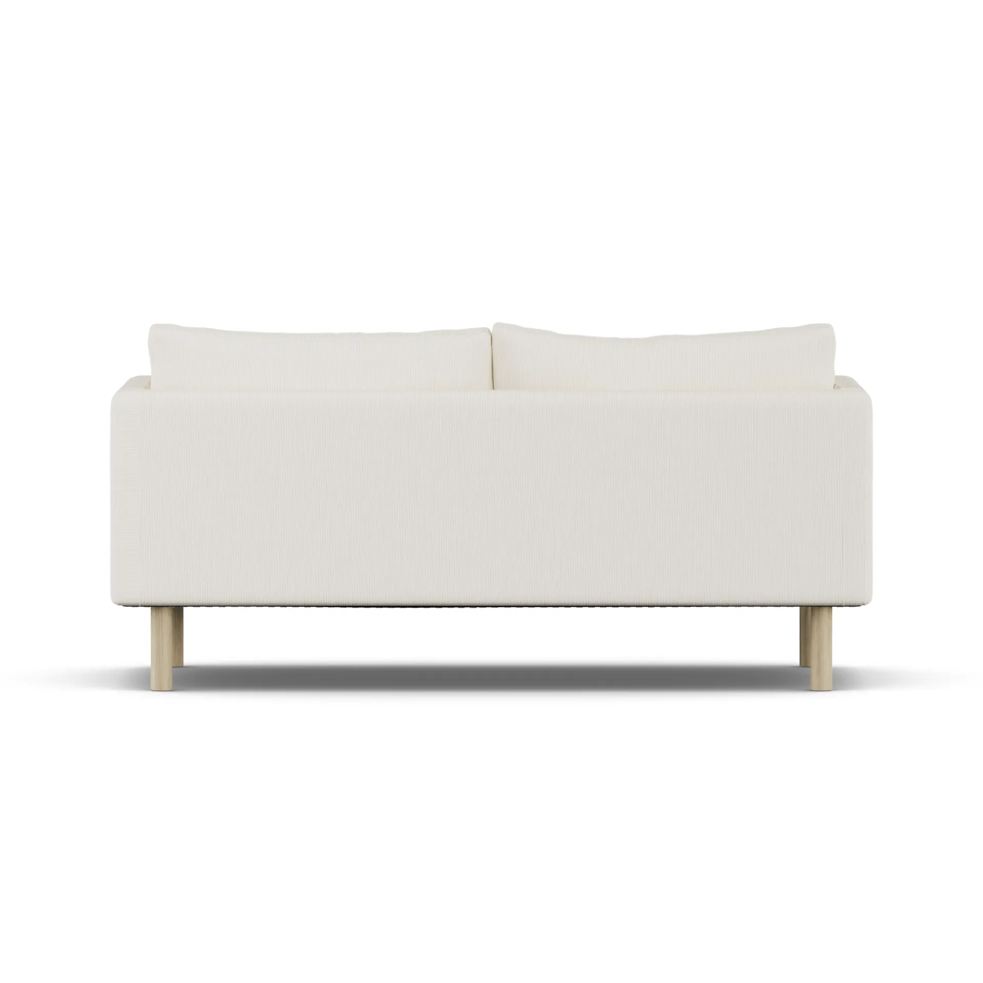 Linnevik Sofa, Jump Off White 1954-Eiche weiß geölt, 2-sitzig, ohne Volant 1898