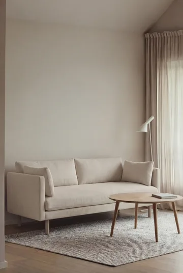 Linnevik Sofa - Jump Off White 1954-Eiche weiß geölt, 2-sitzig, ohne Volant - 1898