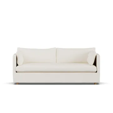Linnevik Sofa - Jump off white 1954-Eiche weiß geölt, 3-sitzig, mit Volant - 1898