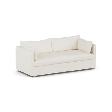 Linnevik Sofa - Jump off white 1954-Eiche weiß geölt, 3-sitzig, mit Volant - 1898