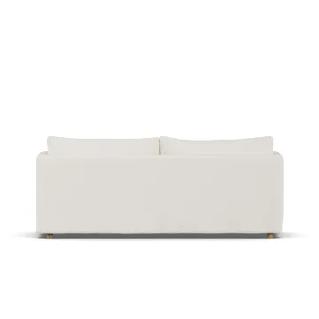 Linnevik Sofa - Jump off white 1954-Eiche weiß geölt, 3-sitzig, mit Volant - 1898