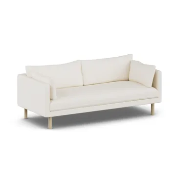 Linnevik Sofa - Jump Off White 1954-Eiche weiß geölt, 3-sitzig, ohne Volant - 1898