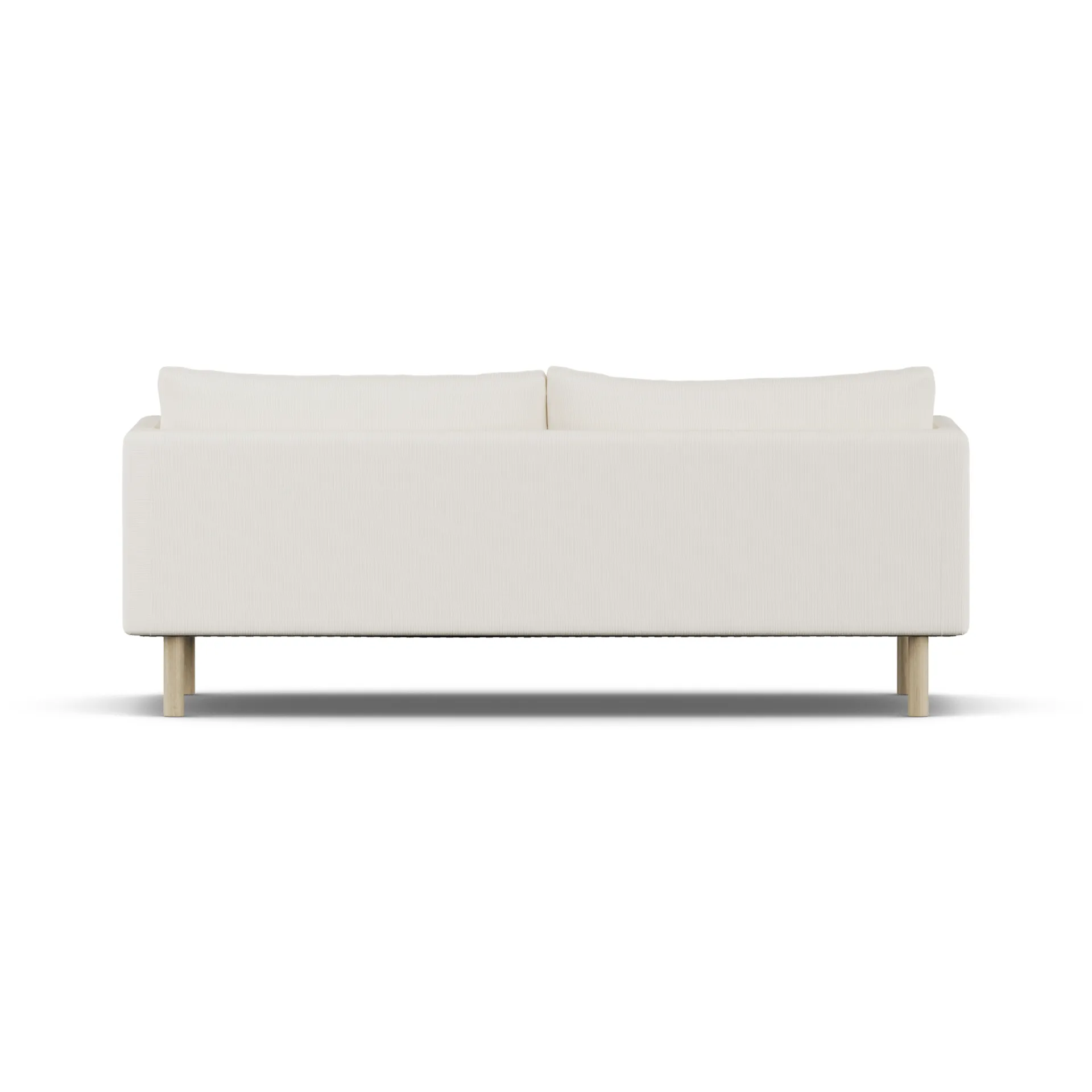 Linnevik Sofa, Jump Off White 1954-Eiche weiß geölt, 3-sitzig, ohne Volant 1898