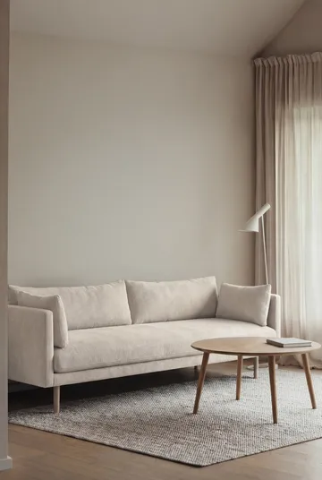 Linnevik Sofa - Jump Off White 1954-Eiche weiß geölt, 4-sitzig, ohne Volant - 1898