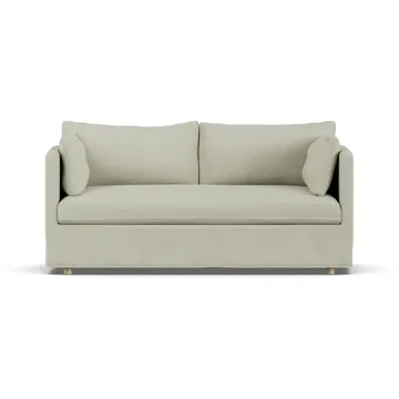 Linnevik Sofa - Luiza Beige 3981-Eiche weiß geölt, 2-sitzig, mit Volant - 1898