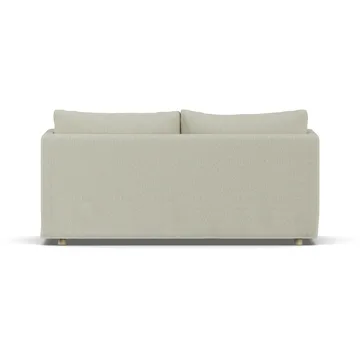 Linnevik Sofa - Luiza Beige 3981-Eiche weiß geölt, 2-sitzig, mit Volant - 1898