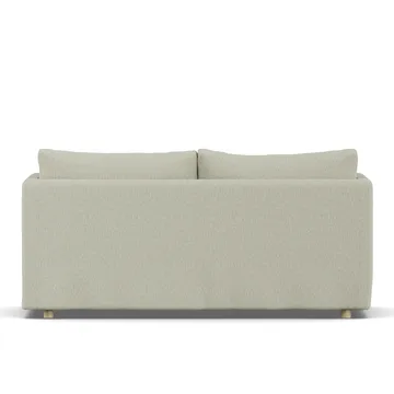 Linnevik Sofa - Luiza Beige 3981-Eiche weiß geölt, 2-sitzig, mit Volant - 1898