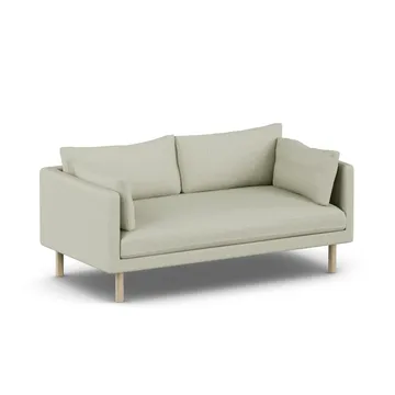Linnevik Sofa - Luiza Beige 3981-Eiche weiß geölt, 2-sitzig, ohne Volant - 1898